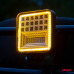 Werklamp AWL12 42 LED FLootlight & Spotlight 9-36V, afm.: 110x110mmm Angel Eyes 