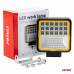 Werklamp AWL12 42 LED FLootlight & Spotlight 9-36V, afm.: 110x110mmm Angel Eyes 