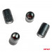 Aluminium zwarte ventieldop AMiO 4 stuks Aluminium zwarte ventieldop AMiO 4 stuks