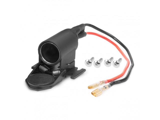 Sigaretten aansteker stekker doos 12 / 24V, met klep