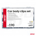 Set met 190stuks Automotive clips en bevestigingspinnen