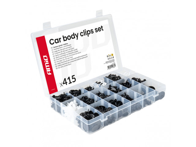 Set met 415stuks Automotive clips en bevestigingspinnen