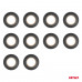 Set van 10 zwarte PVC-isolatietapes, 19 mm x 10 m x 0,13 mm Set van 10 zwarte PVC-isolatietapes, 19 mm x 10 m x 0,13 mm