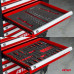 Gereedschapskast met 258-delige gereedschapset 840x460x870mm AMIO-04892