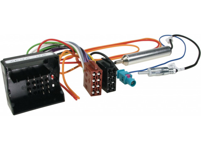 Radio Aansluitkabel Div.mod. Peugeot-Citroën-Fiat-Lancia-Alfa Romeo-Toyota ISO Norm+DIN Ant. Stekker