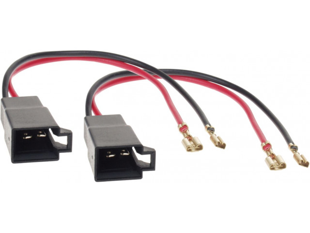 Speaker Adapter Kabel(2x) Div.modellen Opel-Renault-Seat-VW-Citroën-Nissan-Mercedes-Dacia-Skoda-Seat