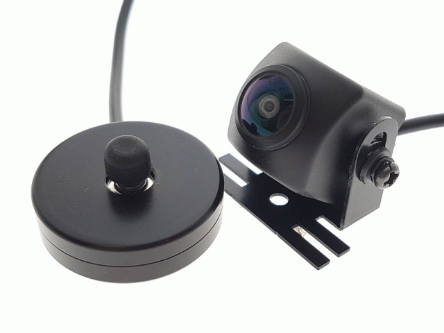 Camera mini Zwart opbouw CMOS HD 180gr Multi View RCA output incl. 8m. kabel