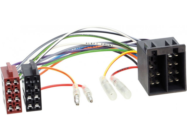 Radio Aansluitkabel ISO aansluiting > ISO Stecker Eventueel Klem 15/30 draaibaar
