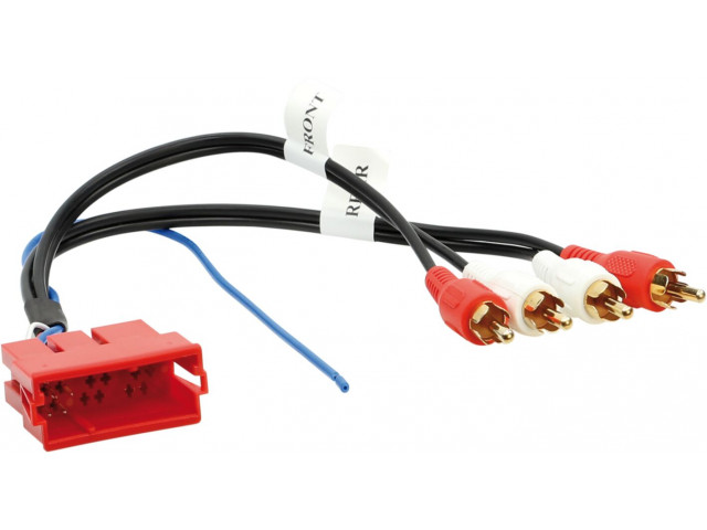 Aktieve Systeem Adapter Mini ISO > Cinch Audi A3/ A4/ A6/ A8/ TT