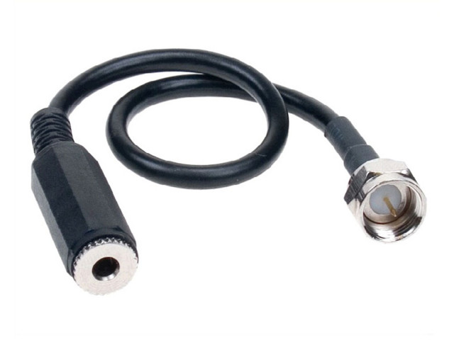 Antenne Adapter F-stekker > 3.5 mm Jackplug