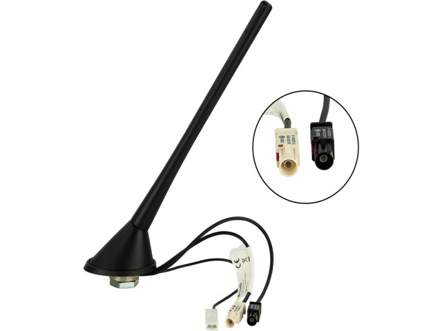 Calearo 16V combi Antenne Dakantenne AM / FM DAB / DAB + 60 ° helling 12V extern