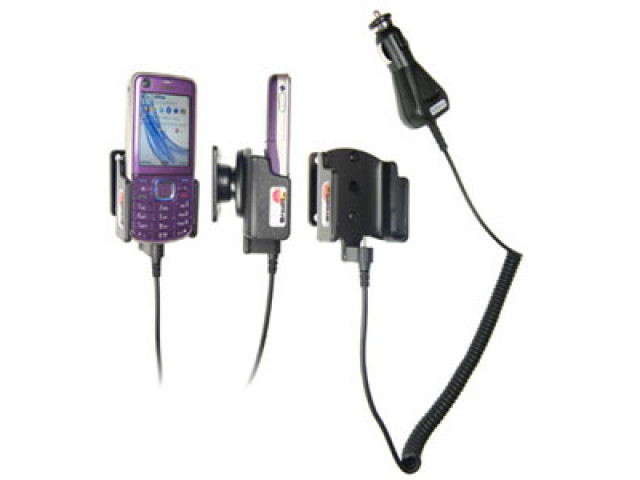 Nokia 6220 Classic Actieve houder met 12/24V lader.Let op: Uitlopend artikel, Kan niet retour!
