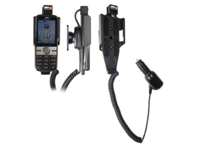 Nokia C5 Actieve houder met 12/24V lader Let Op: Uitlopend Artikel, Kan niet retour!