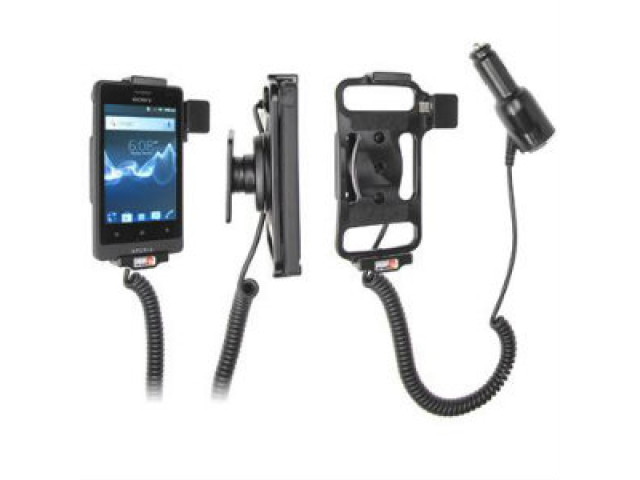 Sony Xperia Go Actieve houder met 12/24V lader. Let op: Uitlopend artikel, Kan niet retour!
