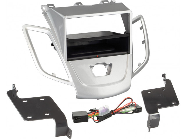 2-DIN Paneel Inbay® Ford Fiesta 2008-2013 Kleur: Zilver