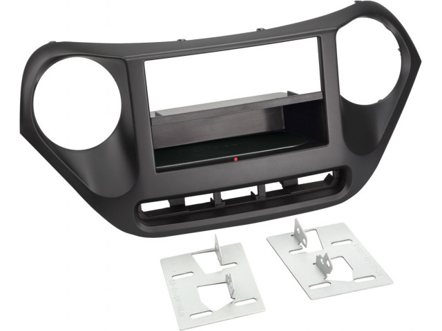 2-DIN Paneel Inbay® Hyundai i10 2013-2019 Kleur: Zwart