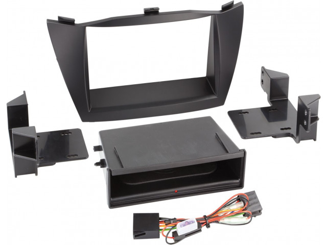 2-DIN Paneel Inbay® Hyundai iX35 2010-2013 Kleur: Zwart