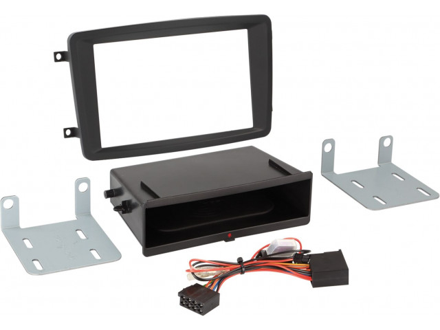 2-DIN Paneel Inbay® Mercedes C-Class /CLK / Vito /Viano Kleur: Zwart