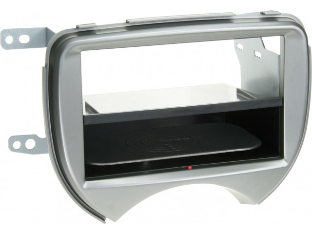 2-DIN Paneel Inbay® Nissan Micra 2010-2013 Kleur: Zilver