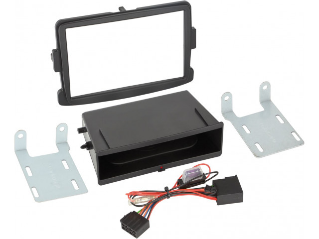 2-DIN Paneel Inbay® Dacia - Opel - Renault Kleur: Zwart