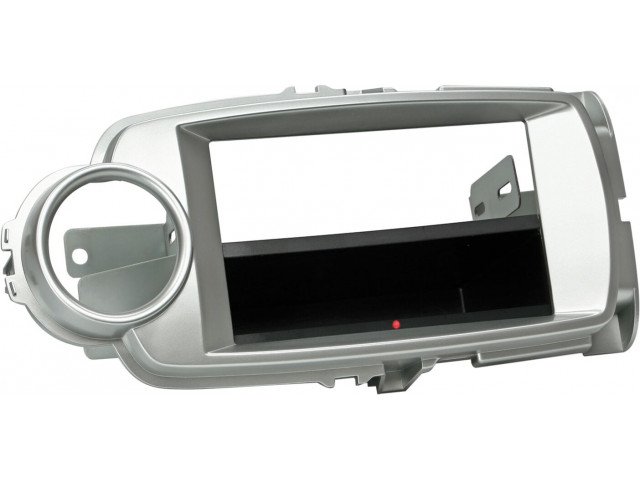 2-DIN Paneel Inbay® Toyota Yaris 2011-2014 Kleur: Zilver