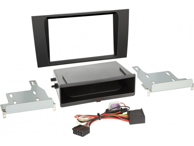 2-DIN Paneel Inbay® Audi A4 (B5) 1999-2001 Kleur: Zwart