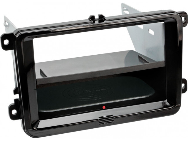 2-DIN Paneel Inbay® Seat - Skoda - Volkswagen Kleur: Piano Zwart