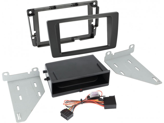 2-DIN Paneel Inbay®  Skoda Octavia 2004-2013 > Piano zwart