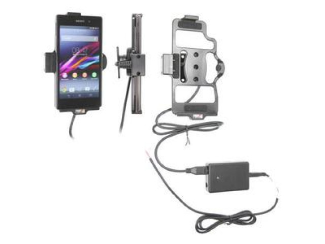 Sony Xperia Z1 Actieve houder met vaste voeding. Let op: Uitlopend artikel, Kan niet retour!