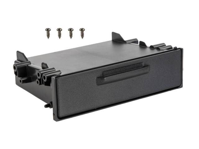 Opbergvak voor 2-DIN dashboardpanelen met schroefbevestiging