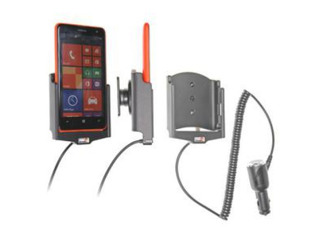 Nokia Lumia 625 Actieve houder met 12/24V lader. Let op: Uitlopend artikel, Kan niet retour!