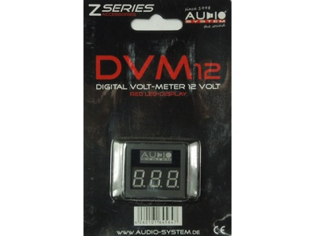 AUDIO SYSTEM Digitale Volt Meter met rode LED verlichting