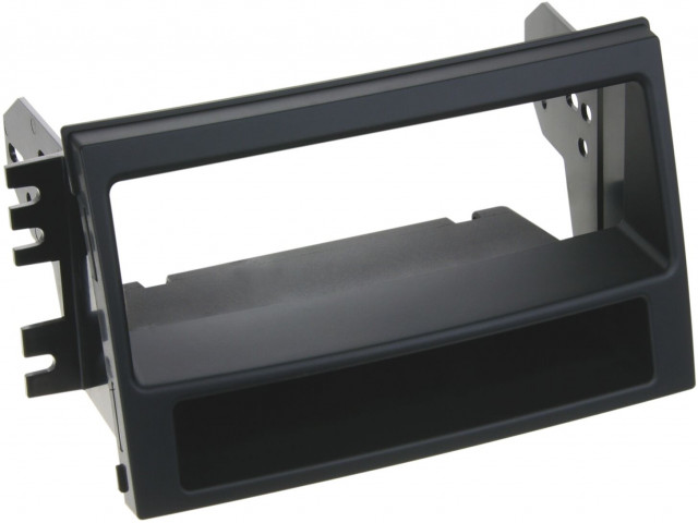 1-DIN Paneel met aflegbakje. Kia Soul 2008-2011 Kleur: Zwart (METRA)