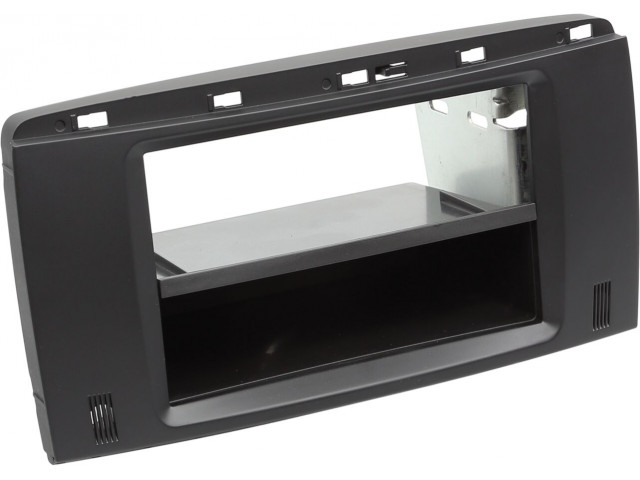 2-DIN Paneel Mercedes Benz R-Klasse met Pocket 2006-2012 Kleur: Zwart