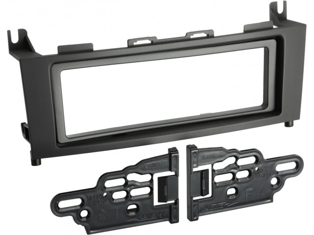 1-DIN Paneel Mercedes Benz GLK-Klasse 2008-2012 Kleur: Zwart (METRA)