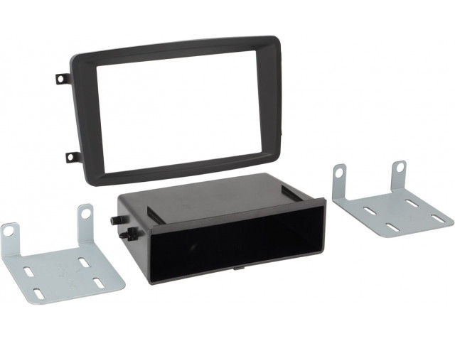 2-DIN Paneel Mercedes Benz C-Klasse/ CLK-Klasse/ Vito/ Viano Kleur: Zwart 