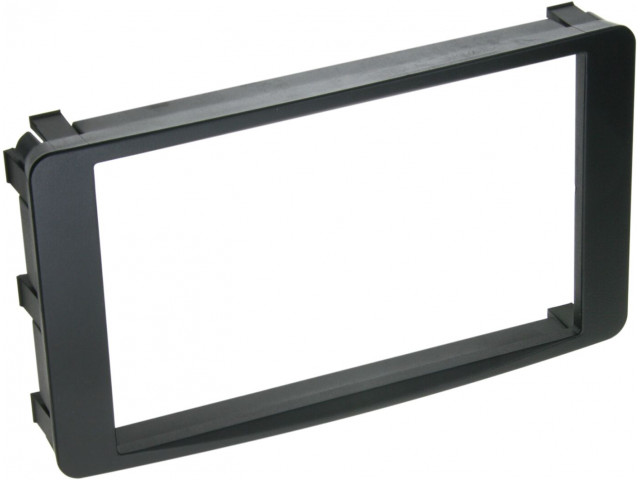 2-DIN Paneel Mitsubishi Lancer / Outlander Kleur: Zwart