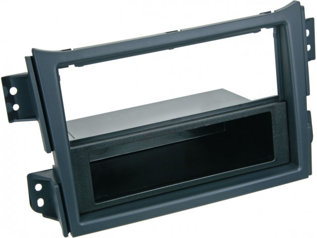 2-DIN Paneel Opel Agila - Suzuki Splash 2008 -2014 - Kleur: Zwart