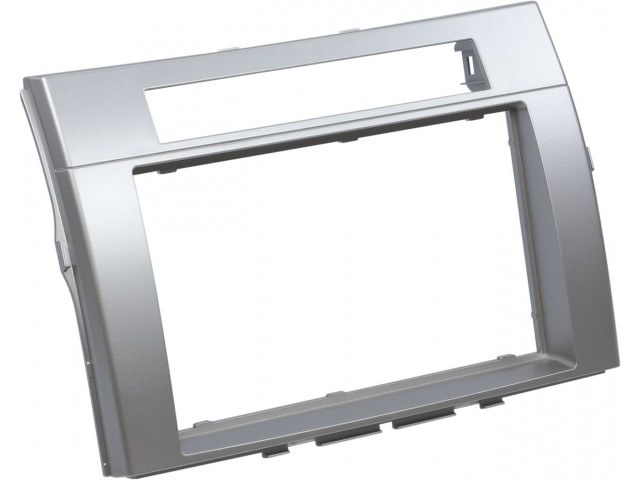 2-DIN Paneel Toyota Corolla Verso 2004-2009 - Kleur: zilver 