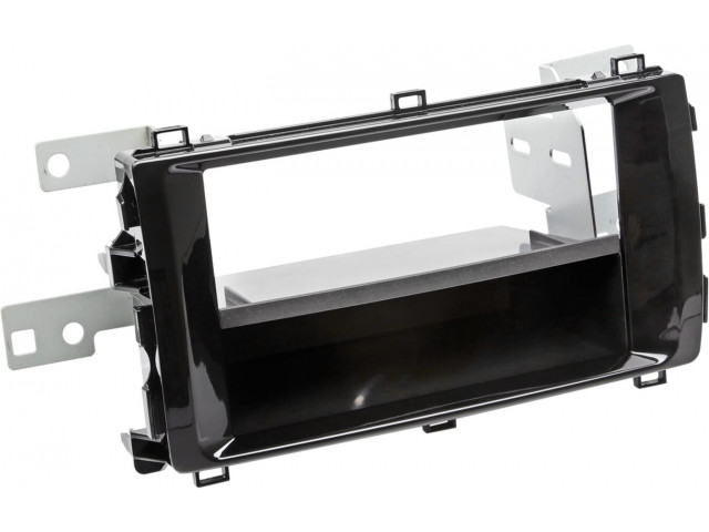 2-DIN Paneel Toyota Auris 2013-2015 Kleur: Piano Zwart