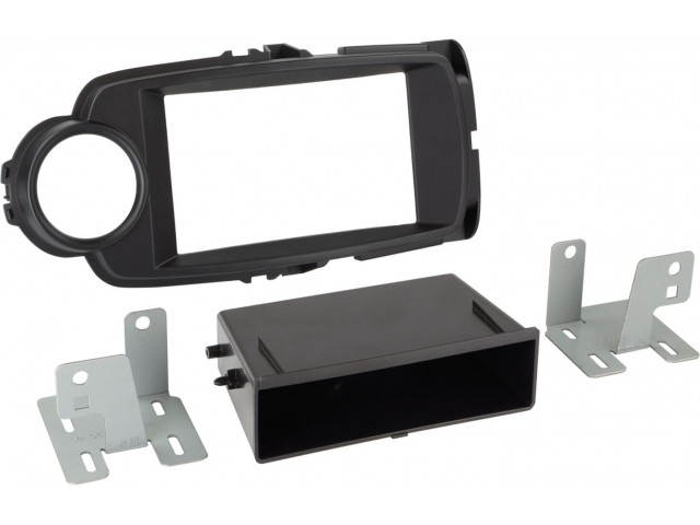 2-DIN Paneel Toyota Yaris 2014-2019 Kleur: Zwart