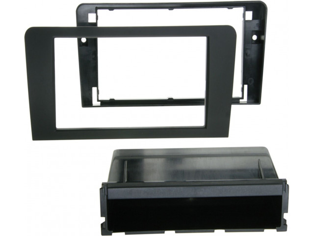 2-DIN Paneel met opbergvak PRO Audi A3 (8P/8PA) 2003-2013 - Kleur: zwart