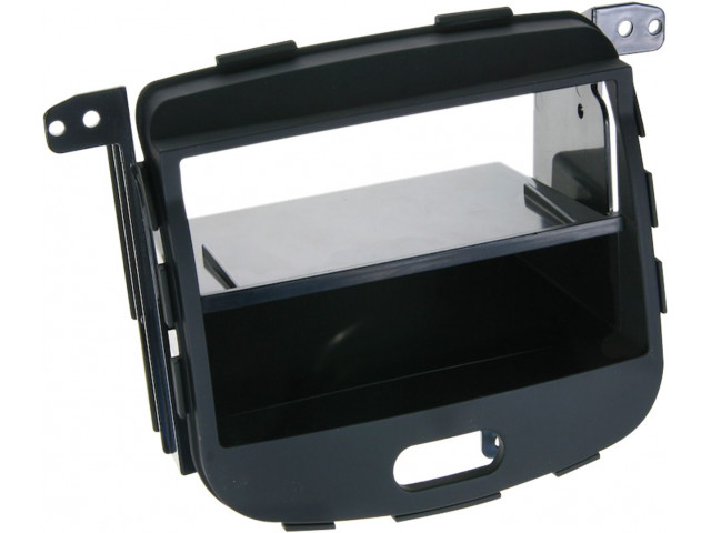 2-DIN Paneel Hyundai i10 2008-2013 - Kleur: Zwart Rubbertouch