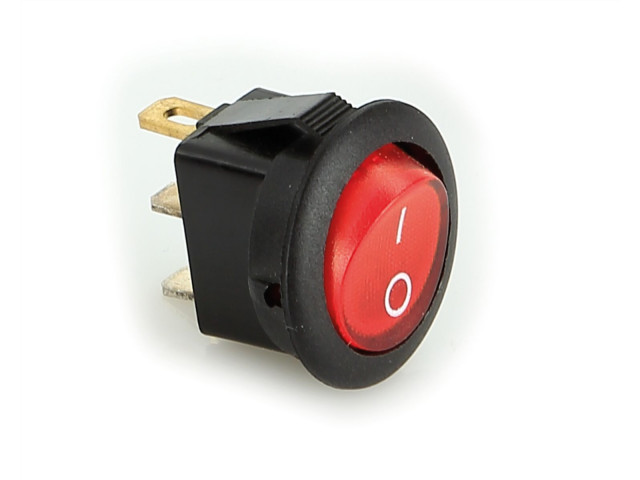 On / Off switch rood max 10A doorsnede 20mm