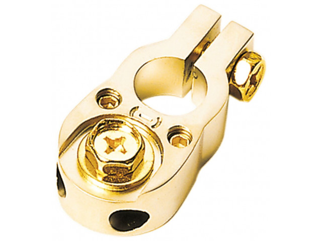 Batterij Behuizing / negative (goud ) 2 x 10 mm²