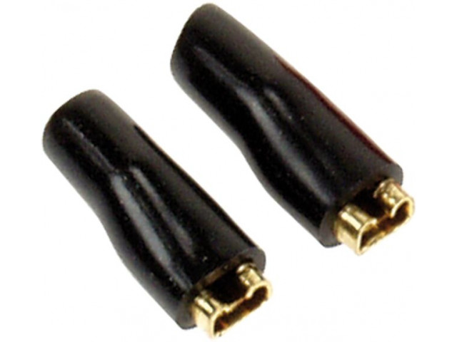 Vlakstekkern 2,8 mm zwart 50 Stuks 