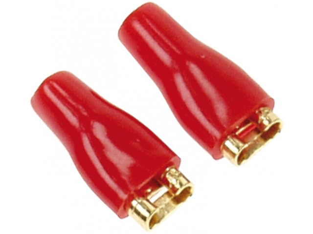 Vlakstekkern 4,8 mm rood 50 Stuks 