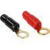 Ring kabelschoen 35 mm² > 6,4 mm 1 x rood  1 x zwart