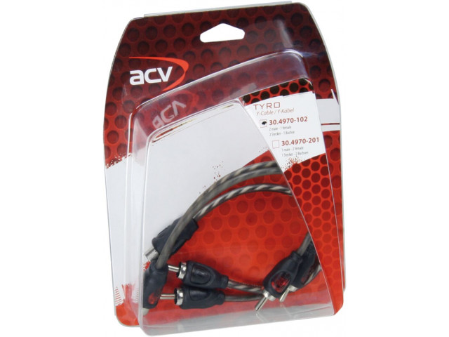 TYRO - Y-Kabel Economy Line 2x Male - 1x Female