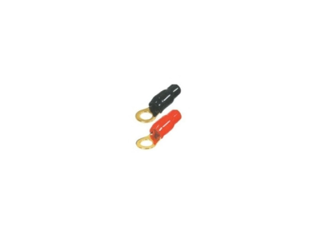 AUDIO SYSTEM 8mm Ring kabelschoen: 35mm². 1x zwart + 1x rood